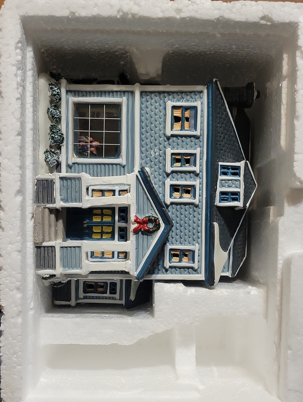 Vtg 03 Lemax Christmas Village Plymouth Corners Pierce Porcelain Lighted House - Picture 8 of 8